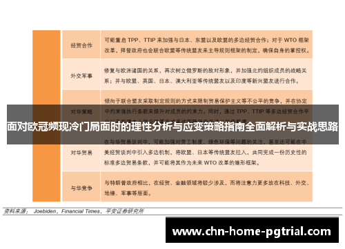 面对欧冠频现冷门局面时的理性分析与应变策略指南全面解析与实战思路