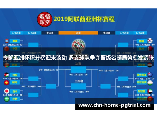 今晚亚洲杯积分榜迎来波动 多支球队争夺晋级名额局势愈发紧张